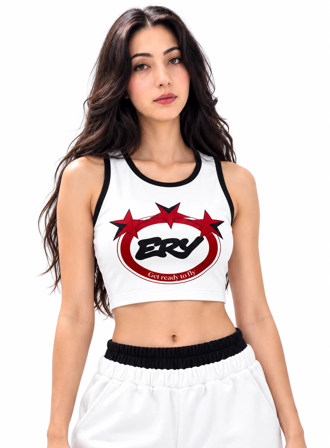 Star Grafik Crop Top