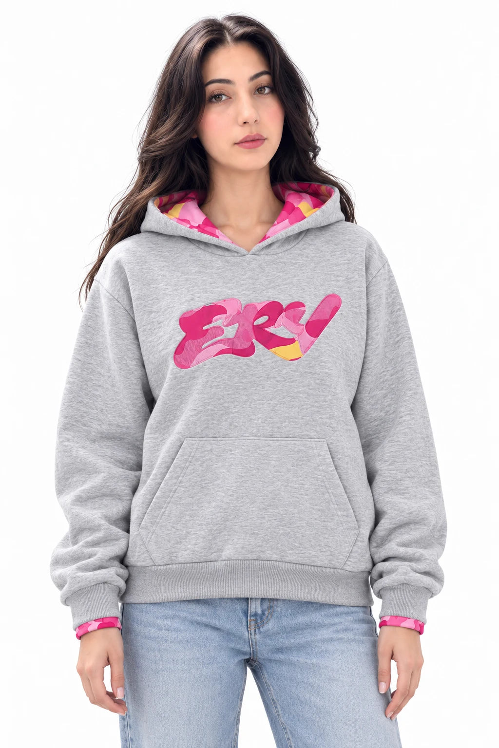 Pembe Camo Hoodie