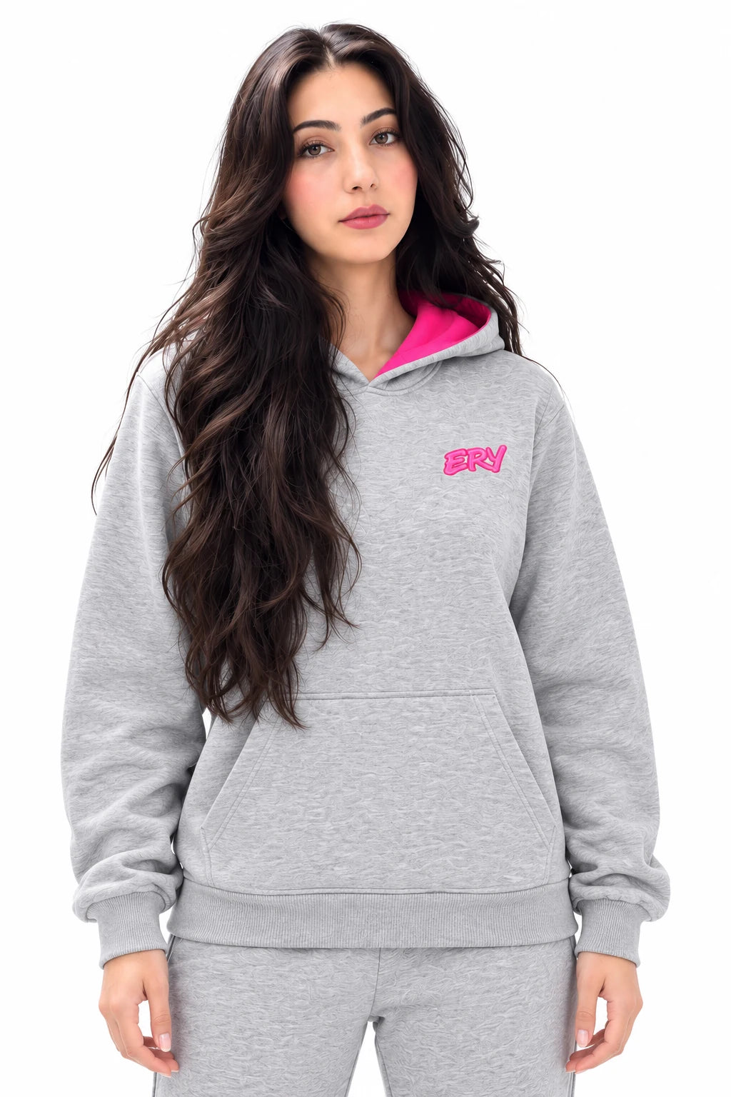 Pembe Logo Hoodie