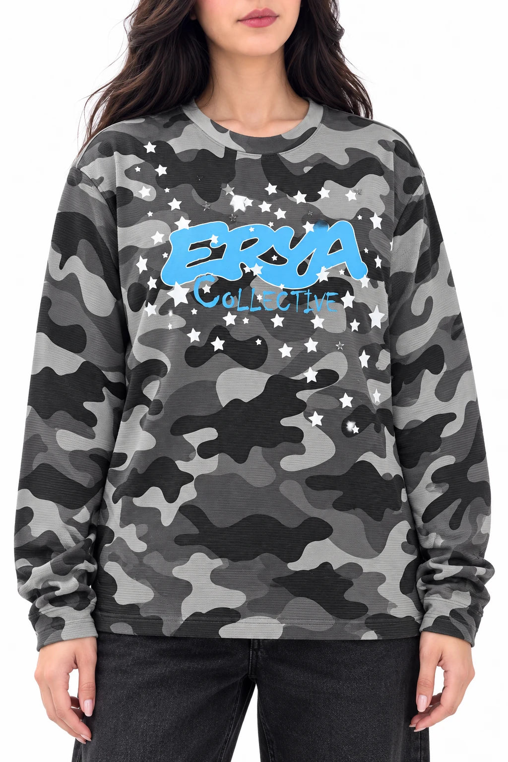 Mavi Logo Camo Sweatshirt — 2